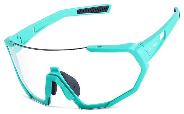 Lunettes de sport photochromiques anti-UV et coupe-vent - bleu
