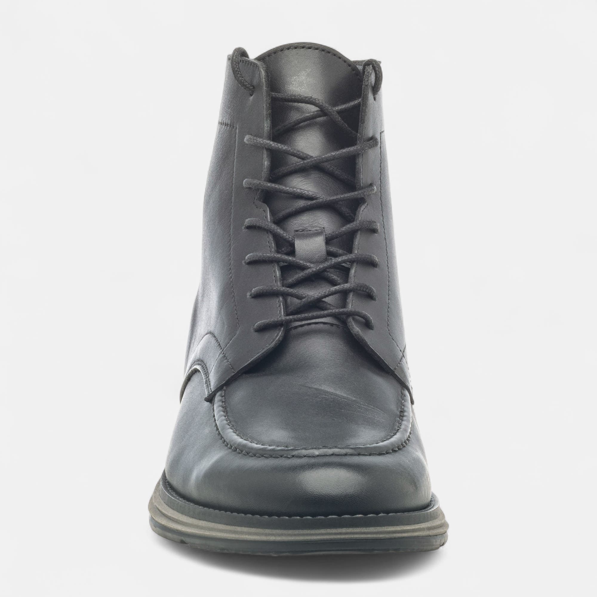 Bottines Homme en cuir noir