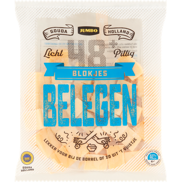 Jumbo Blokjes Belegen Kaas 48+ 200 g