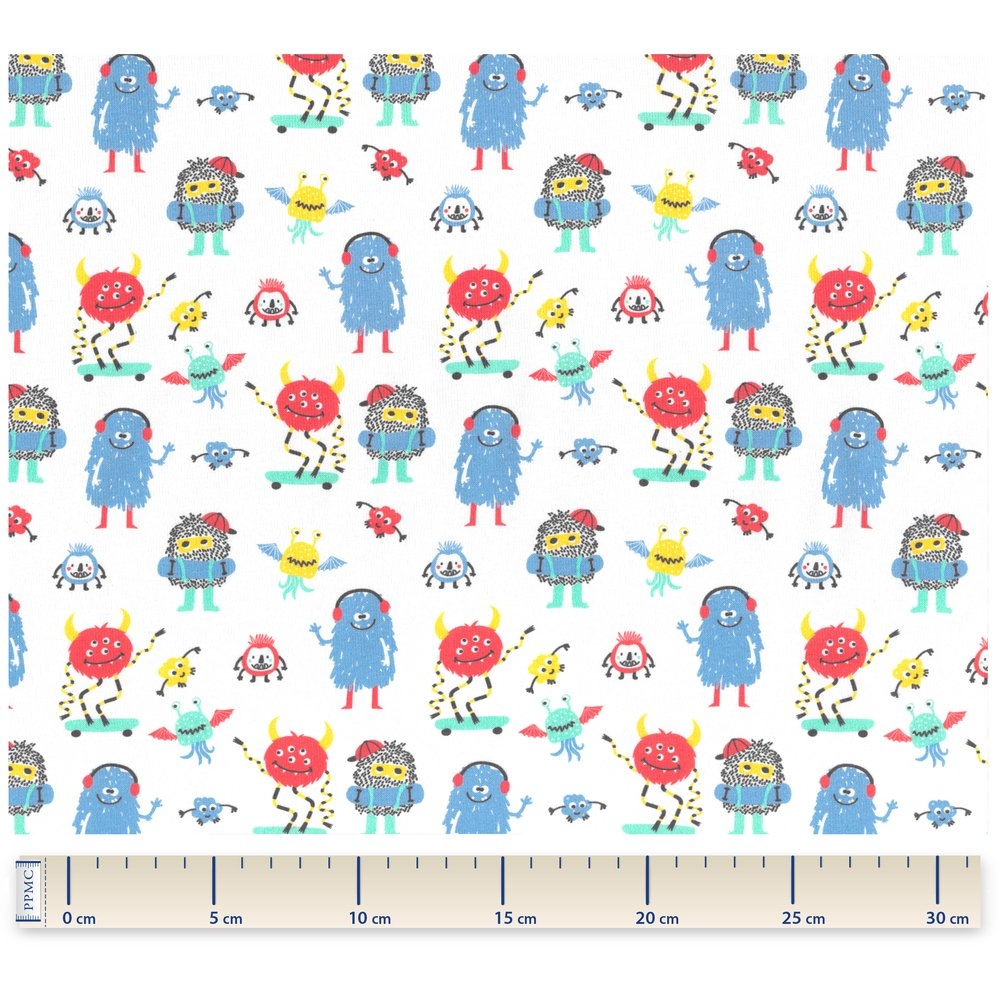 Tissu Jersey Petits Monstres