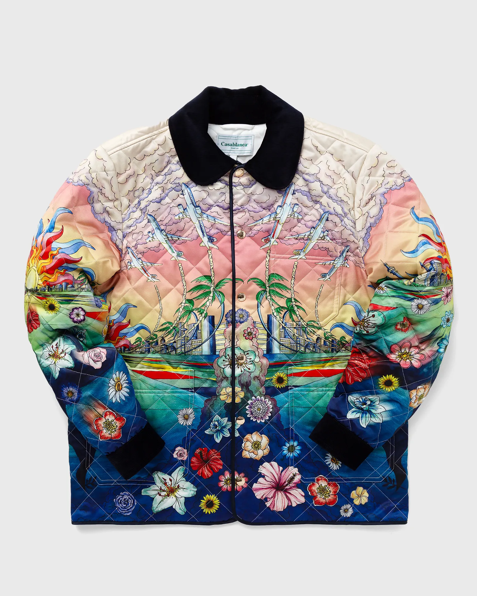 Casablanca PRINTED AND QUILTED HUNTING JACKET