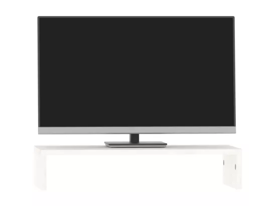 Support de moniteur Blanc 50x27x10 cm Bois de pin solide