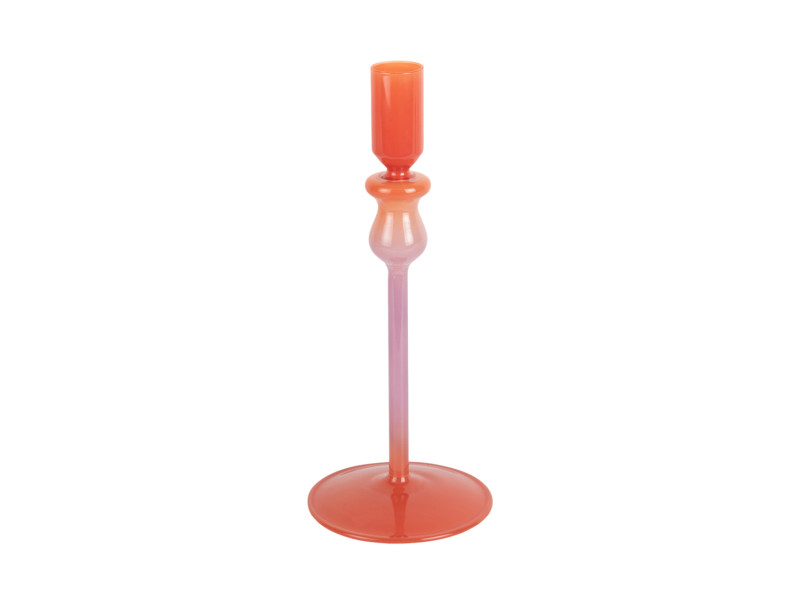 Candle Holder Duo Colores Medium PT4347LY Retro green & soft yellow