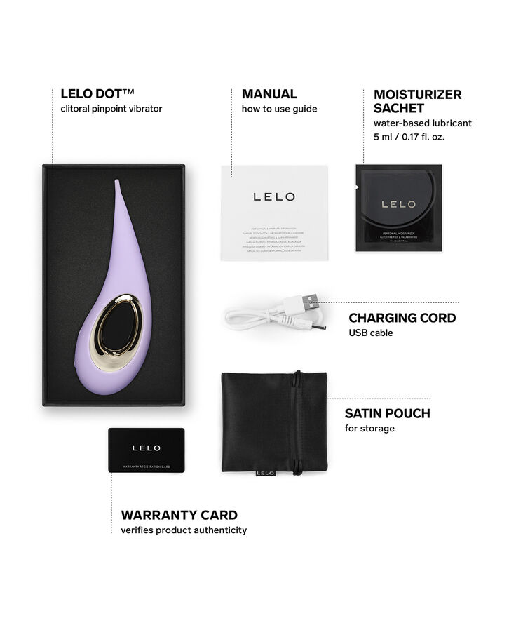 LELO LELO DOT Klitoris Vibrator Lyslilla