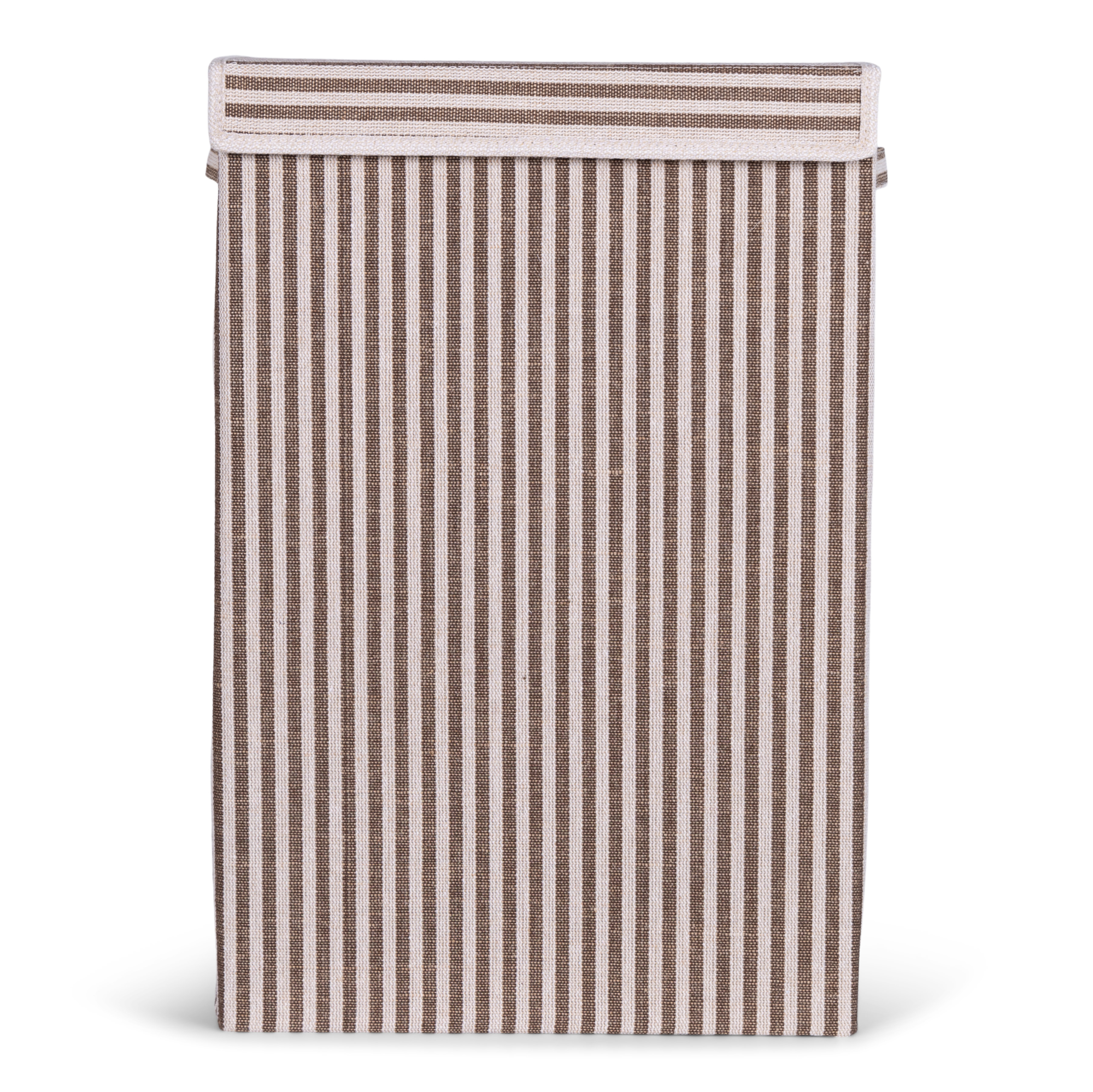 Wasmand rechthoek stripe brown 40x30 cm
