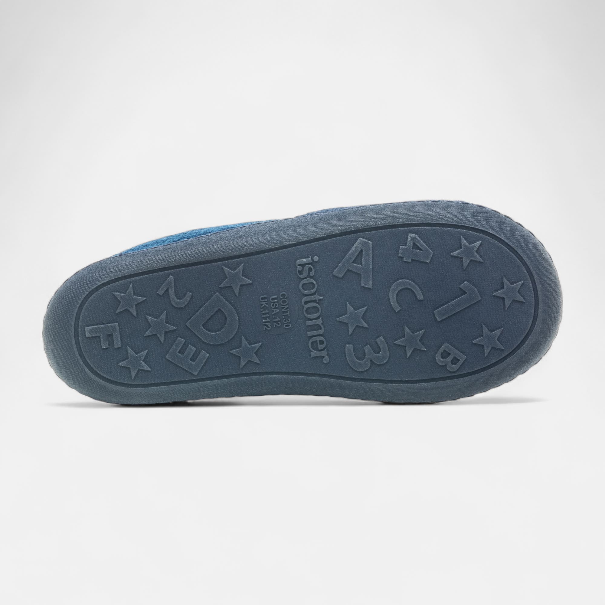 Pantoufles pieds sensibles Garçon bleu marine
