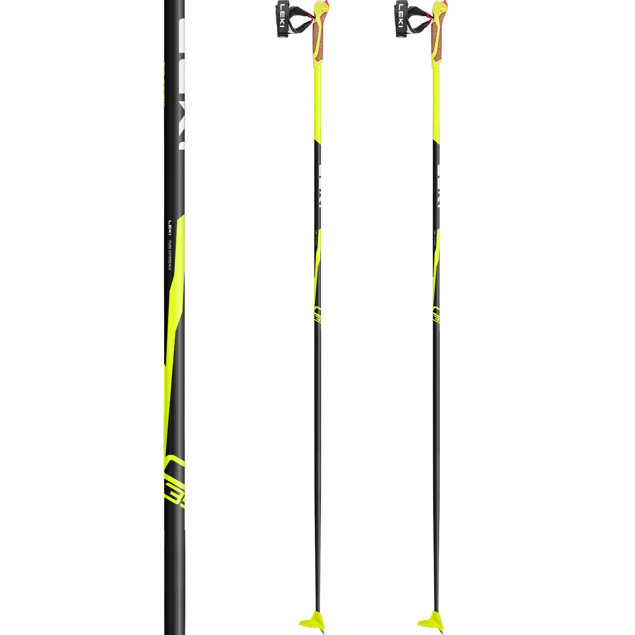 Leki CC 350 Trigger 1 black/neonyellow/white | Leki Langlauf Skistöcke | Leki | L | MARKEN | XSPO
