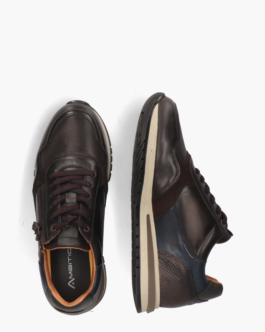 Ambitious 13719 Bruin/Blauw Herensneakers