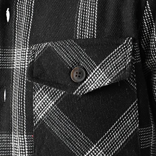 Surchemise A Carreaux 3101 Noir Blanc