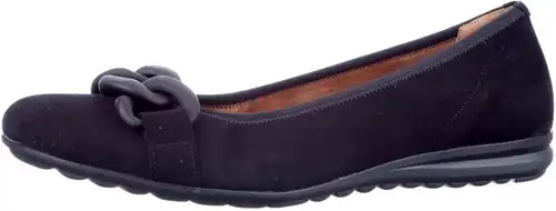 Gabor zwart 62.625.47 - maat 9.5 ballerina zwart - maat 9.5 Calandschoen