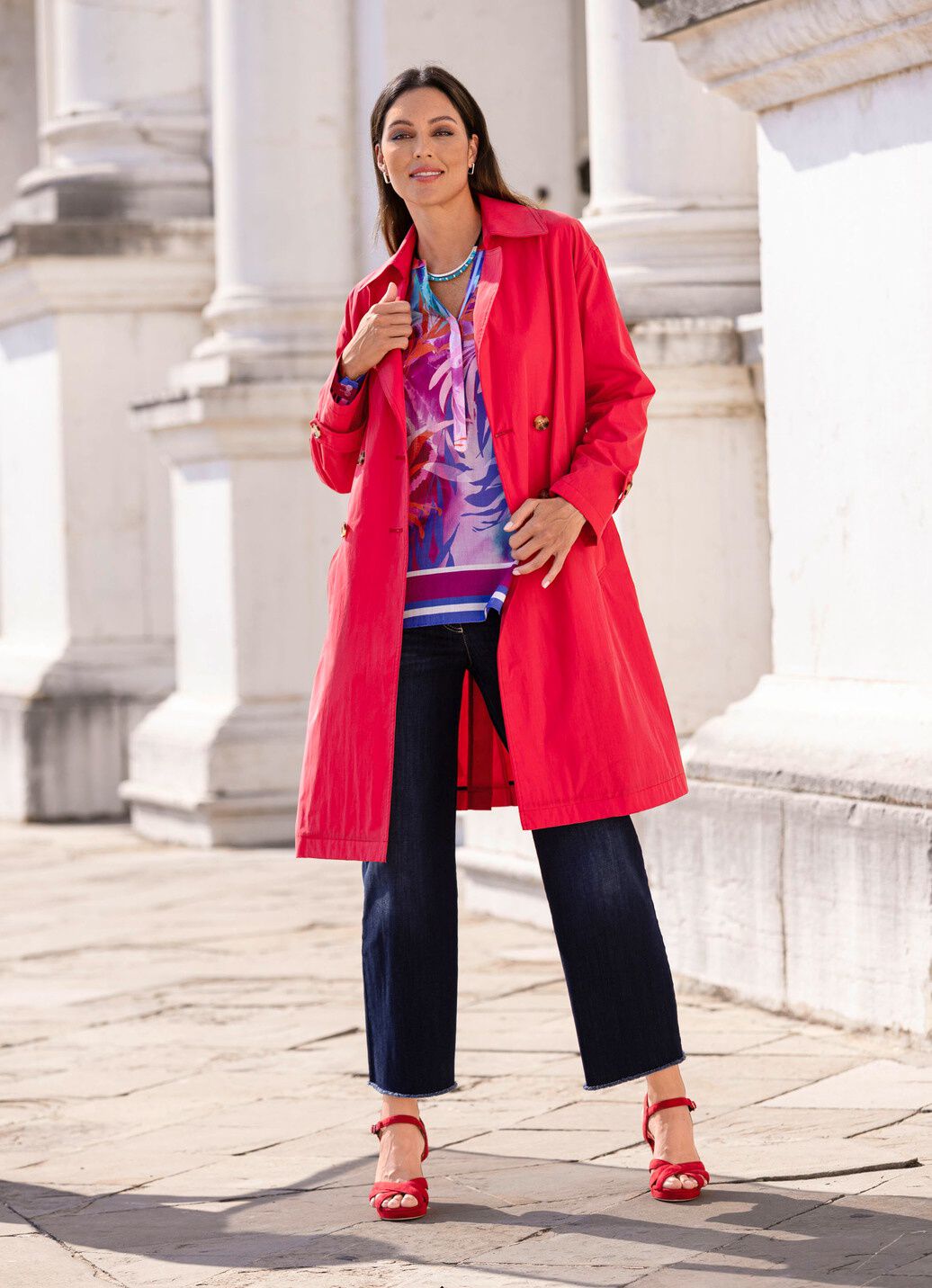 Trenchcoat mit Gürtel