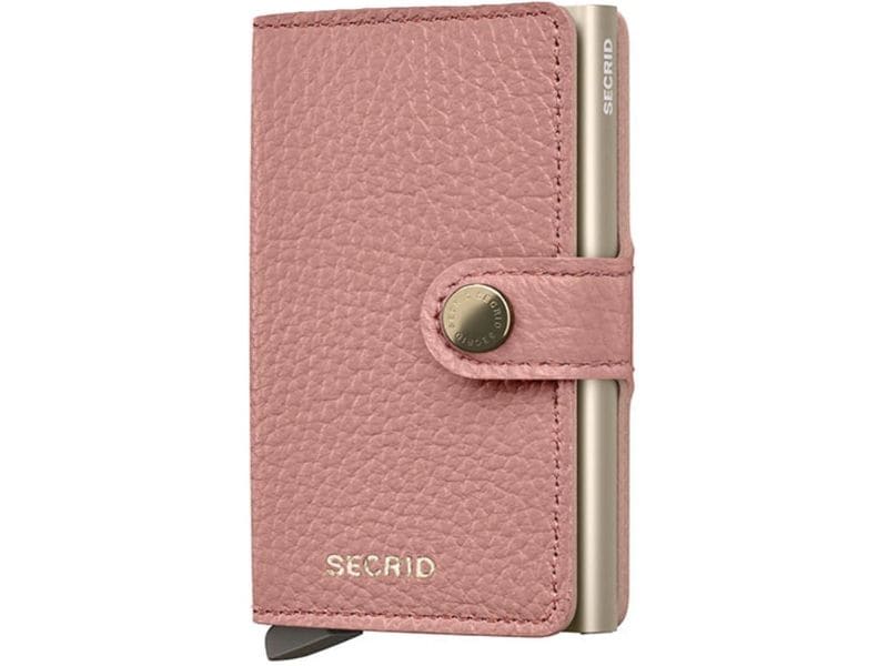 SECRID Portemonnaie Miniwallet Pebble Rose Noten- und Karten-Portemonnaie mit RFID-Schutz