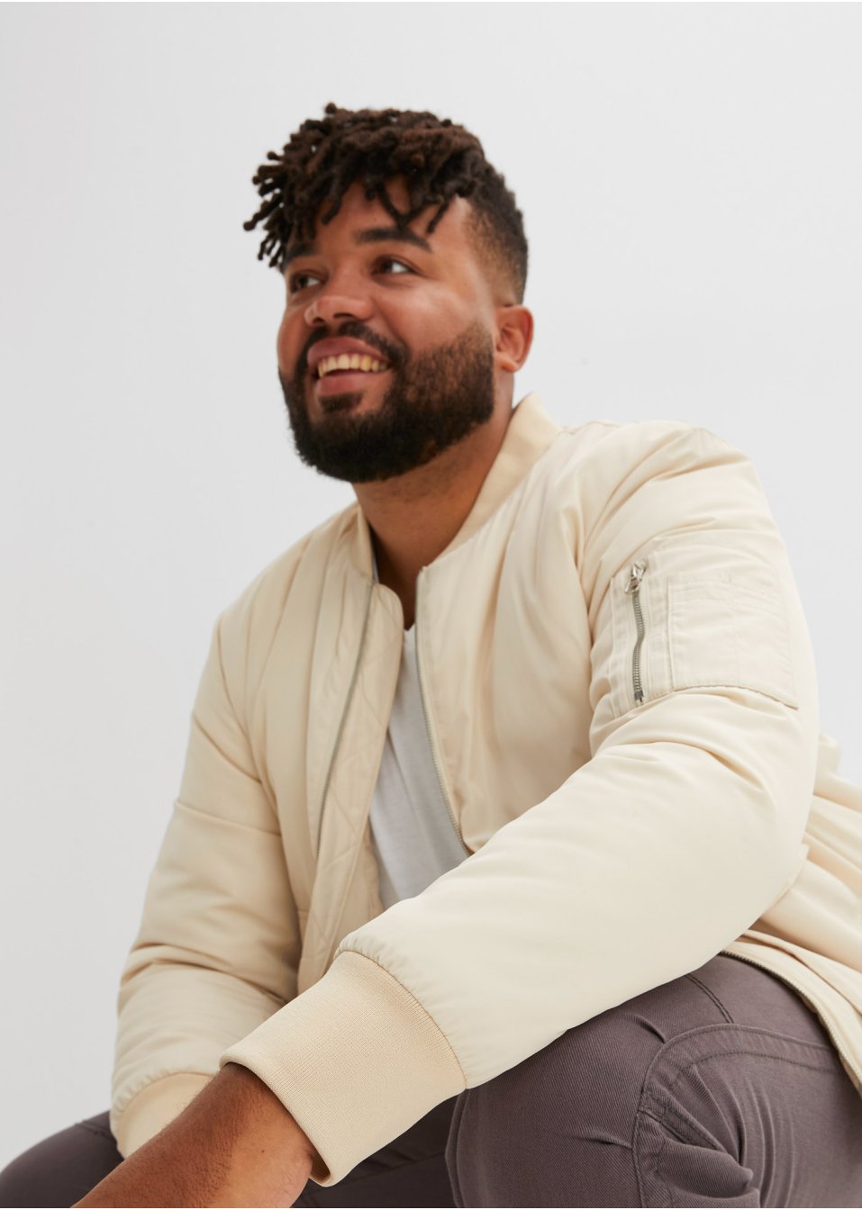 Veste style blouson avec polyester recyclé