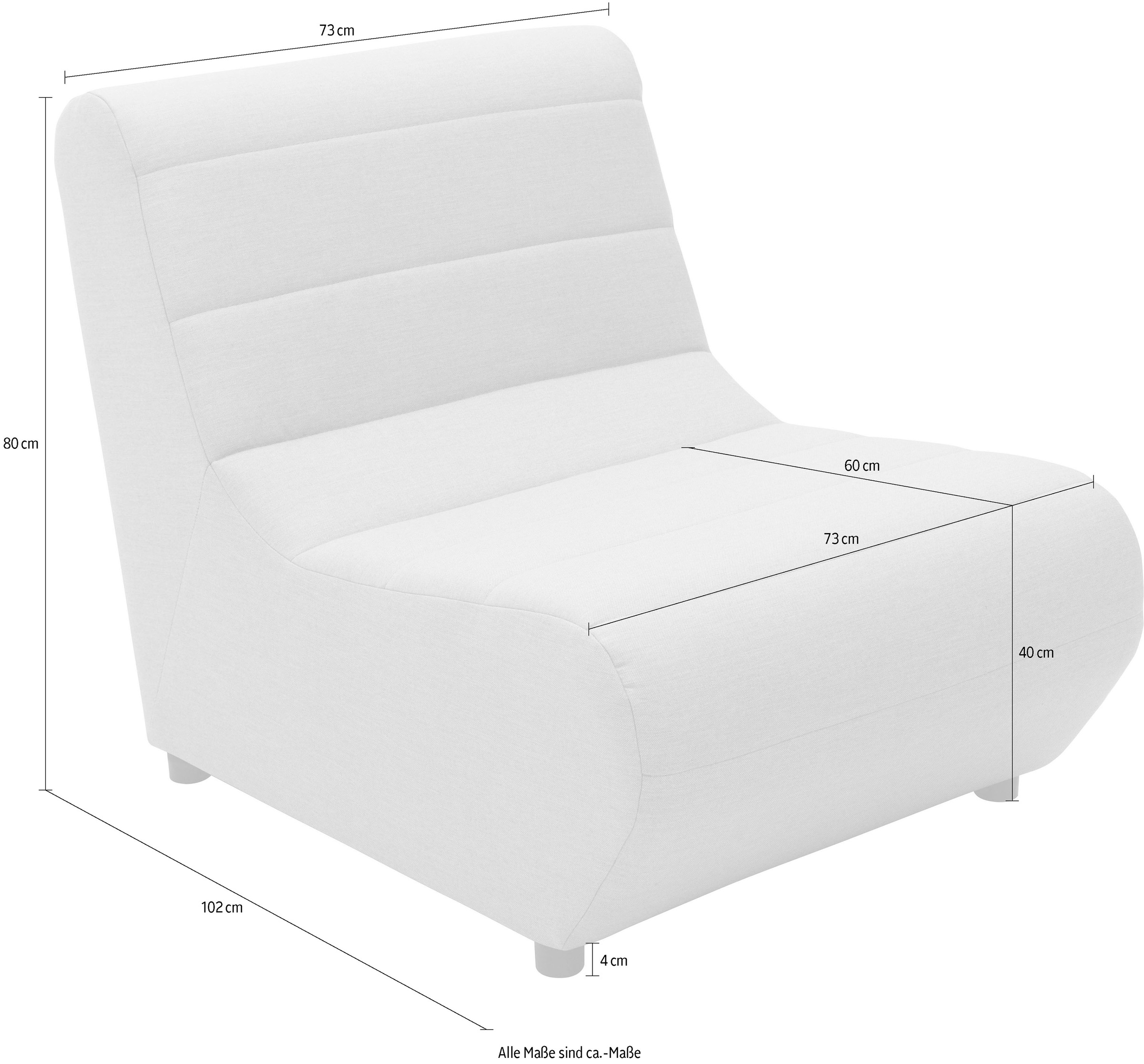 DOMO collection Sofaelement »Soleil, pflegeleichter und wetterfester Bezug« Outdoor, besonderes Design und Formgebung, individuell erweiterbar