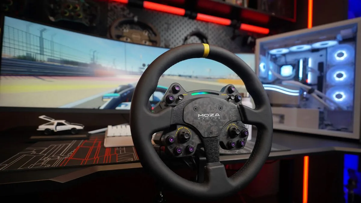 Volant détachable MOZA RS Steering Wheel Leather Volants gaming