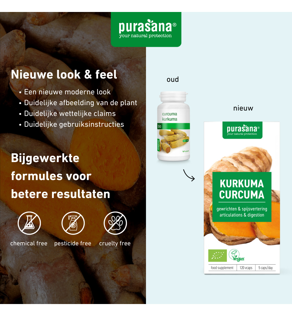 Purasana Curcuma Vegan Bio (120 vega capsules)