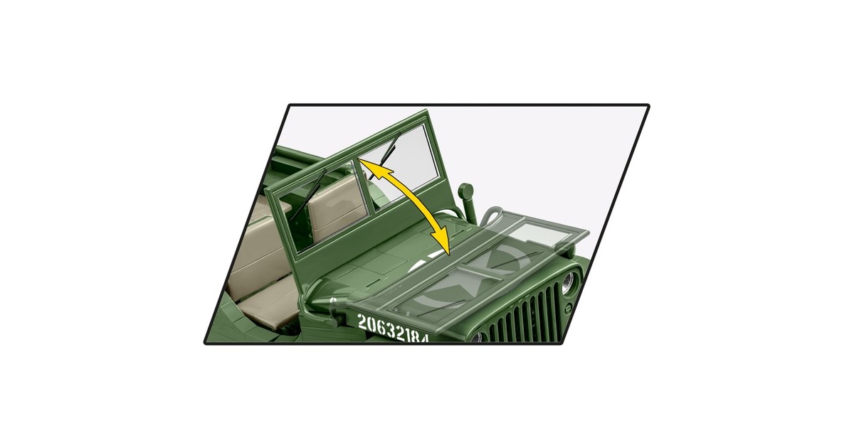 COBIHistorical Collection - Willys MB Constructiespeelgoed  (Schaal 1:12)