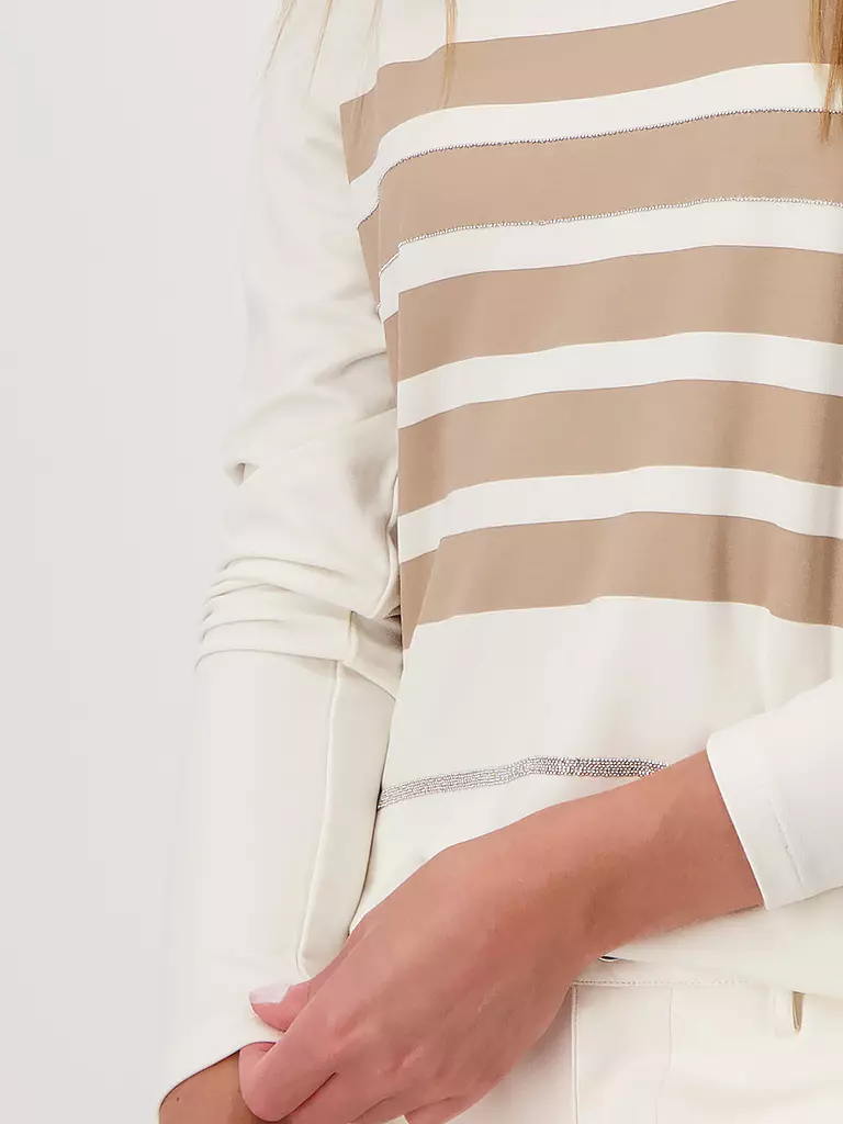 MONARI Langarmshirt creme