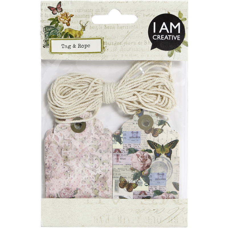 I AM CREATIVE Geschenkanhänger, Romantik, 20 Stück