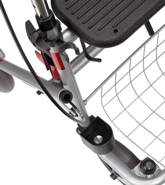 Bischoff & Bischoff Senio Standard-Rollator mit beidseitig Bremsen und faltbar inkl. Zubehör