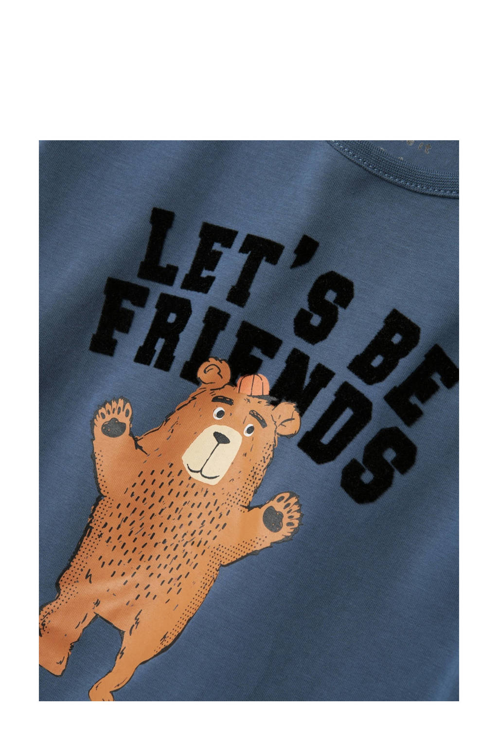 NAME IT longsleeve NMMOLAND met printopdruk donkerblauw