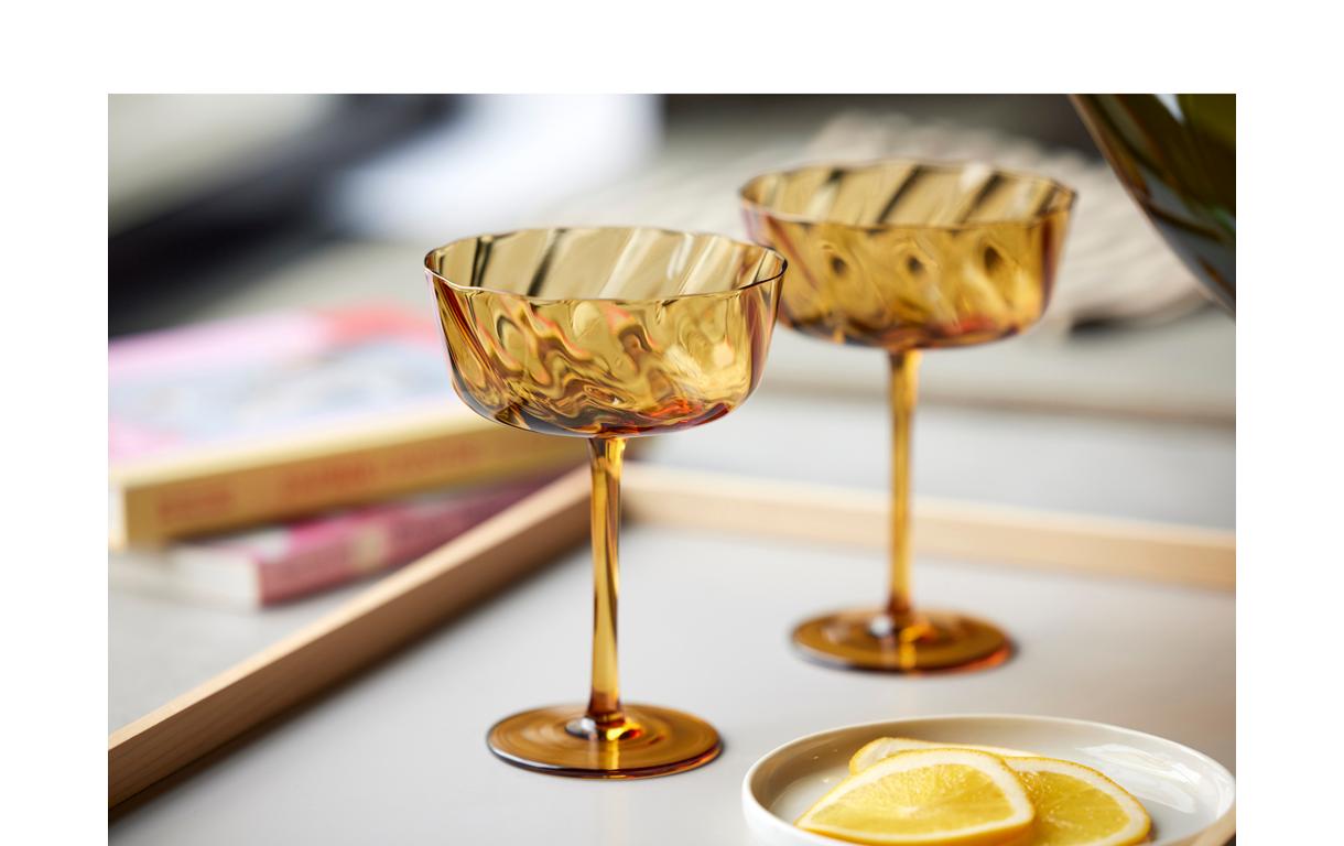 Champagnerglas Vienna Braun, 4 Stück, 30 clElegantes Champagnergläser Set