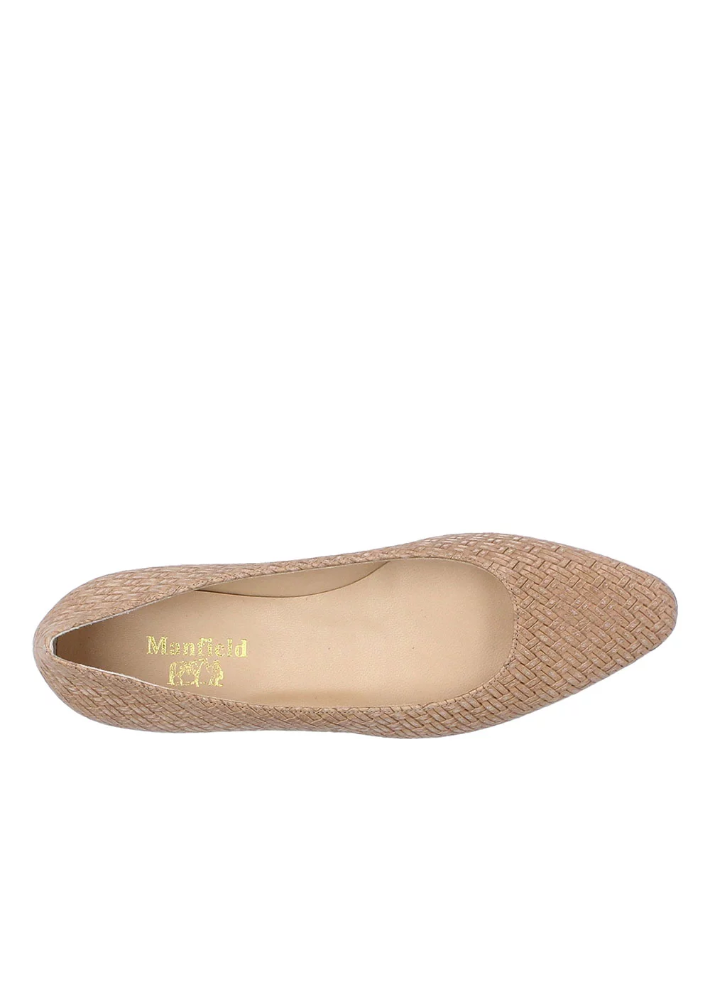 ESCARPIN VIENNE CUIR TRESSE BEIGE