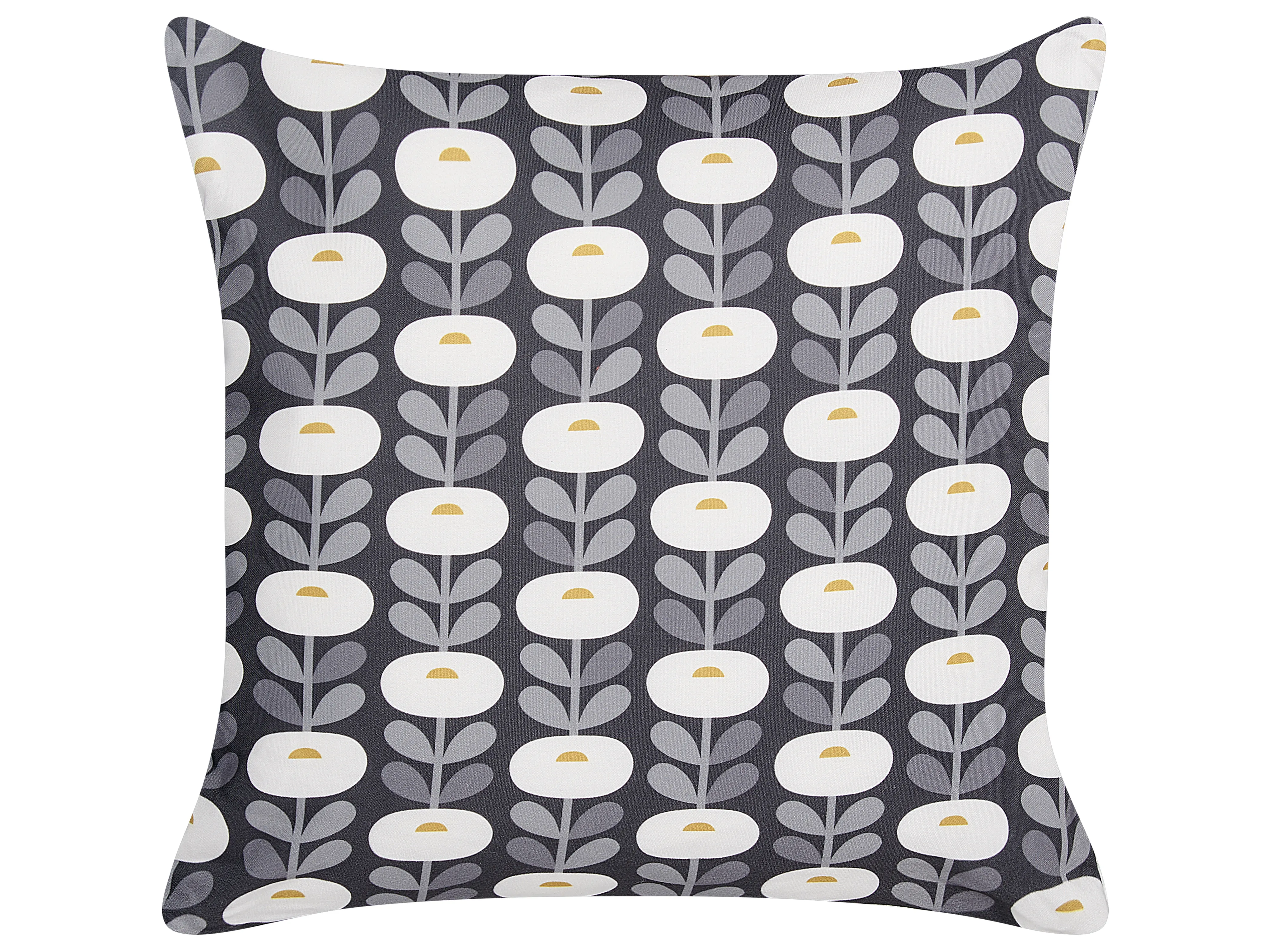 Set van 2 tuinkussens VALSORDA geometrisch patroon 45 x 45 cm Grijs