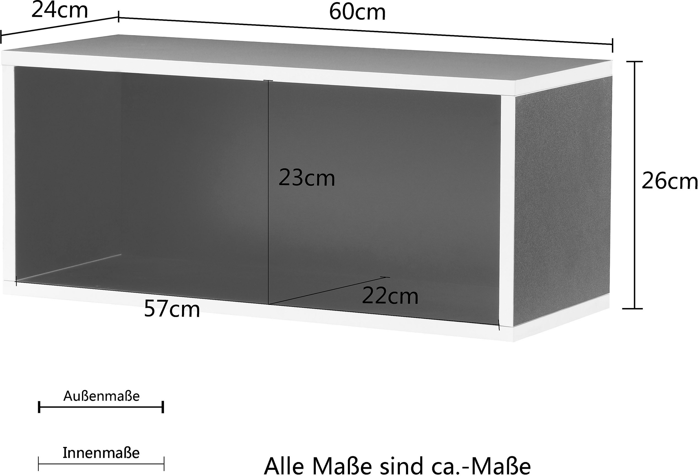 INOSIGN Regalwürfel »GAME« kratzfeste, wasserabweisende Oberfläche, Breite 60 cm