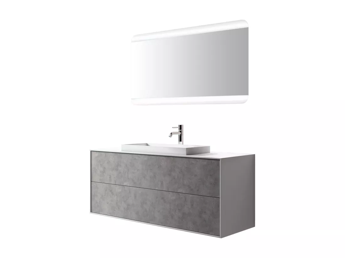 Ensemble de salle de bain 3 pièces IGEA ciment