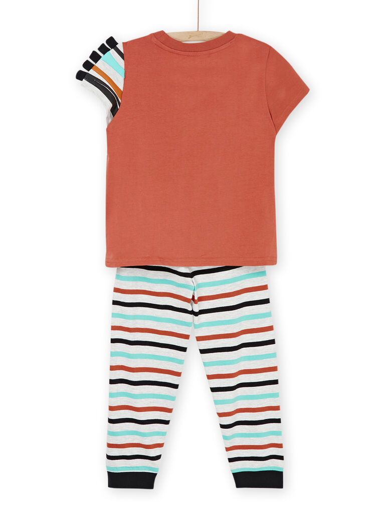 Pyjama terre battue à motif zèbre