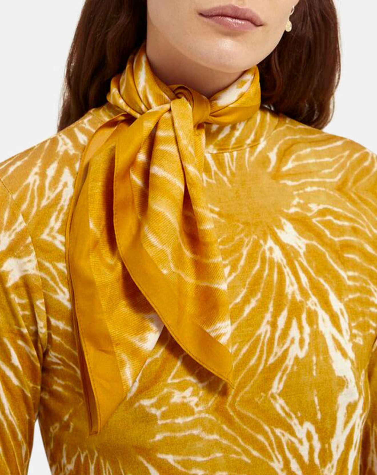 Scotch & Soda Foulard tie & dye jaune