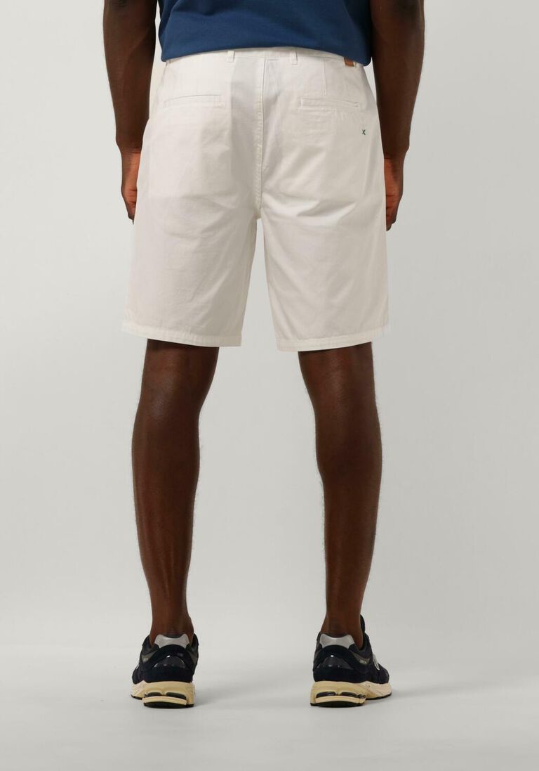 SCOTCH & SODA gebroken wit scotch & soda korte broek stuart - garment-dyed cotton-blend twill short