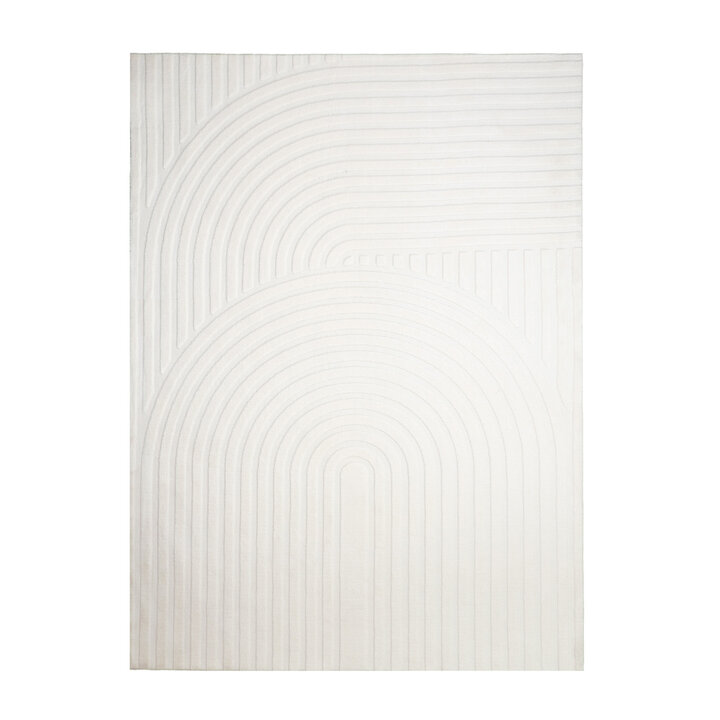 Scandinavisch vloerkleed - Charm Curves Wit