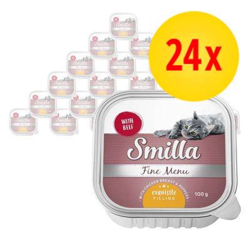 Lot économique Smilla Fine Menu Cœur gourmand 24 x 100 g