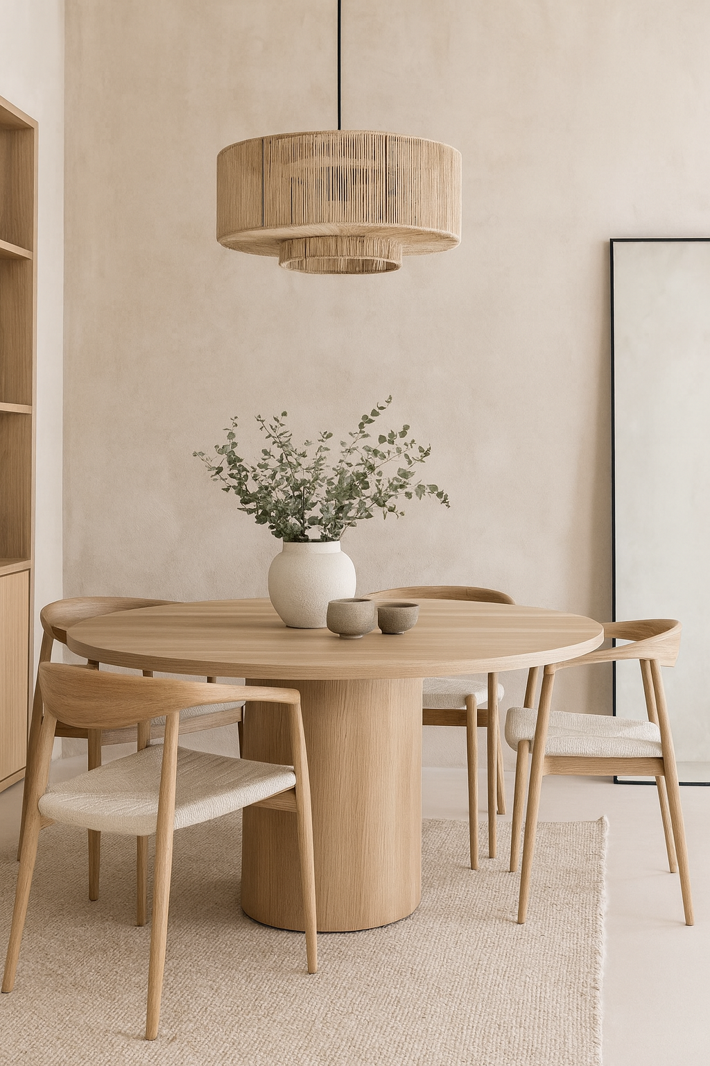 Urban Interiors Hanglamp Drum Ã50x 25cm. jute