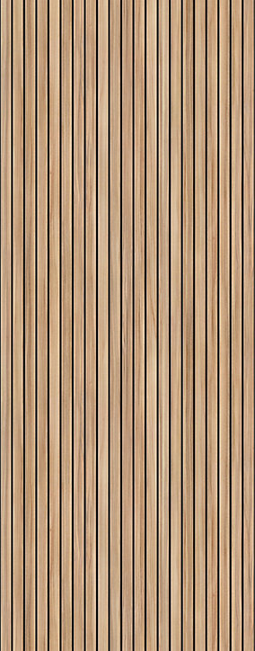 Lot de 2 panneaux muraux de salle de bains l.100x255 cm, décor japandi vertical, Schulte DécoDesign