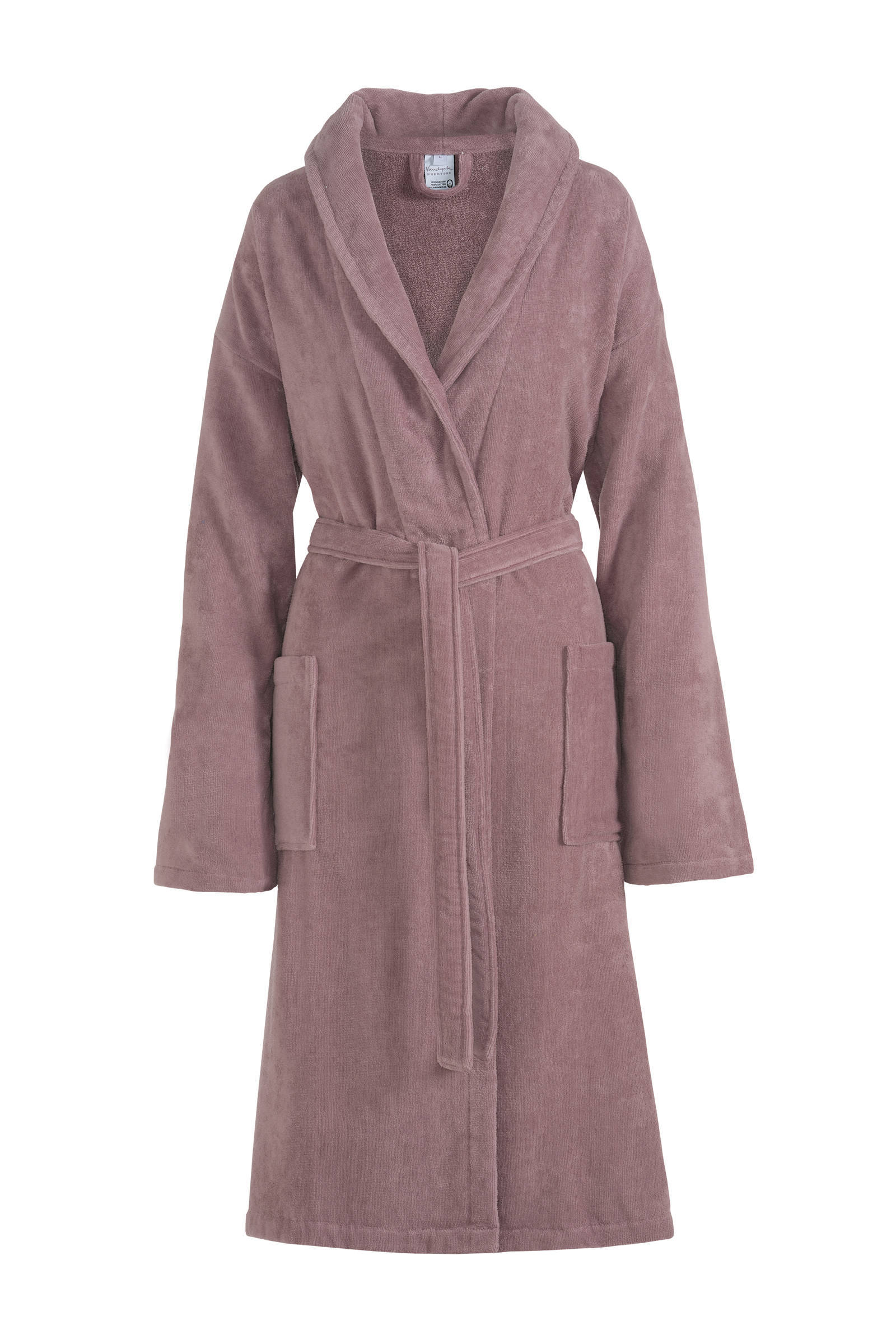 Vandyck fluwelen badjas Prestige mauve
