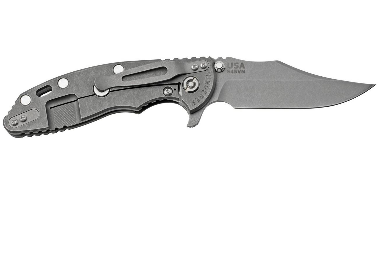 Rick Hinderer XM-18 3.5, S45VN, Bowie Working Finish, FDE G10, zakmes