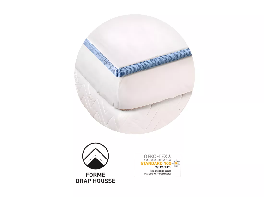 Surmatelas Lestra Fjord À Mémoire De Forme 140 X 190 Cm Lestra