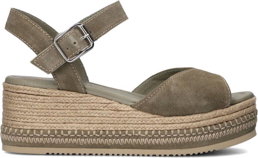 UNISA Sandalen met Hak Dames Kalton Maat: 36 Materiaal: Suède Kleur: Groen
