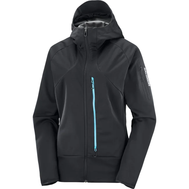 MTN GORE-TEX SOFTSHELL  Windjacke mit Kapuze durchgehendem Reißverschluss Damen