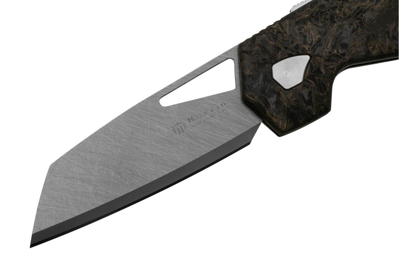 Maserin W1, 373-WTG, Tungsten, Gold Fatcarbon, zakmes, Atillio Morotti design