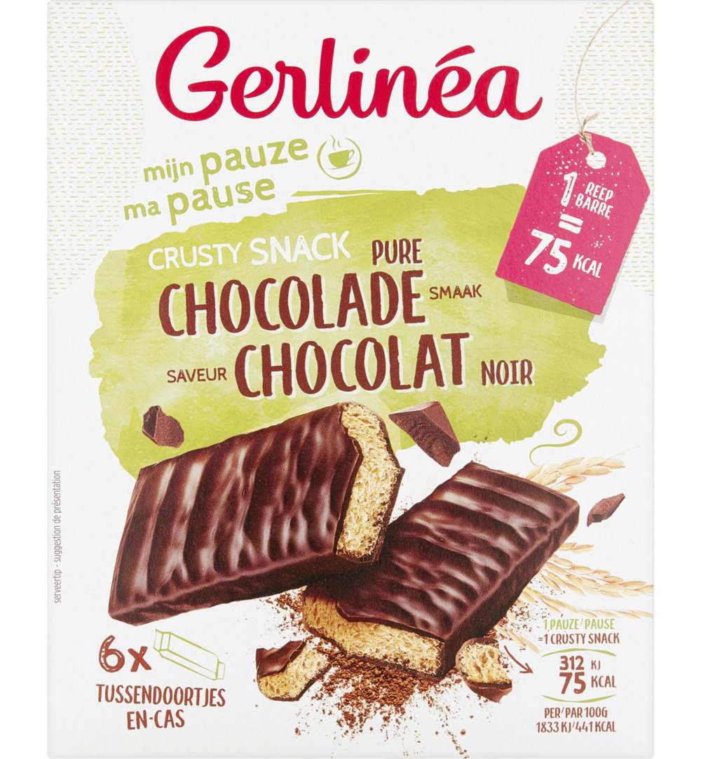 Gerlinéa Crusty Snack Pure Chocolade (160 gr)