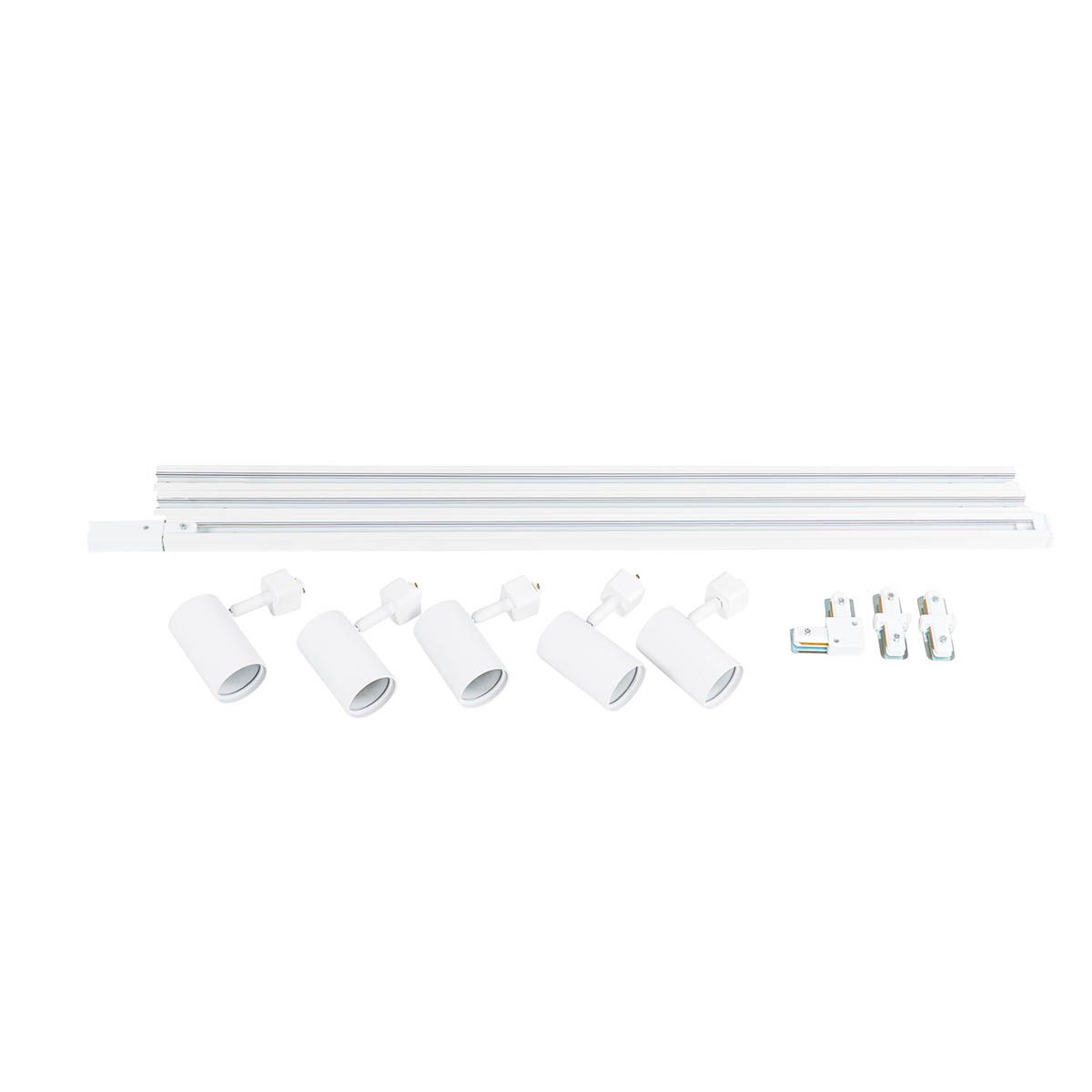 Smart railsysteem wit 1-fase 5-lichts incl. Wifi GU10 - Iconic Jeana