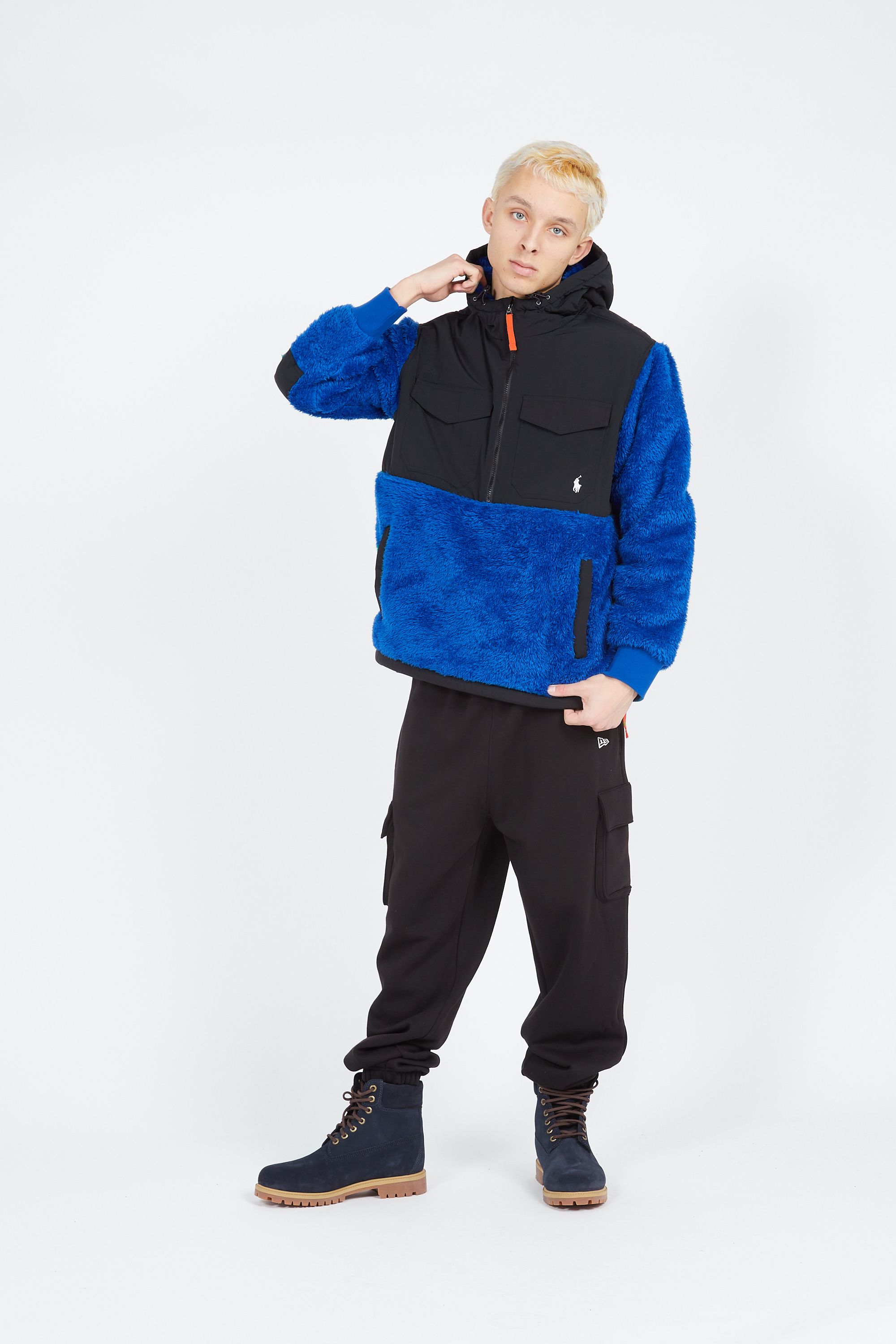 POLO RALPH LAUREN Veste CURLY HI-PILE/NYLON-LSL-PLO Multicolore