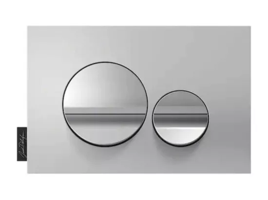 Pack WC suspendu sans bride JACOB DELAFON Struktura+ bâti-support + plaque Chrome brillant/Chrome mat
