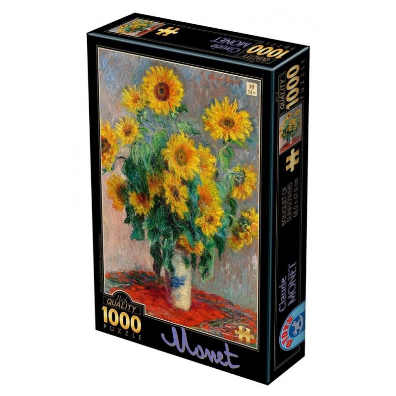 Puzzle 1000 pièces Monet - Bouquet de tournesols