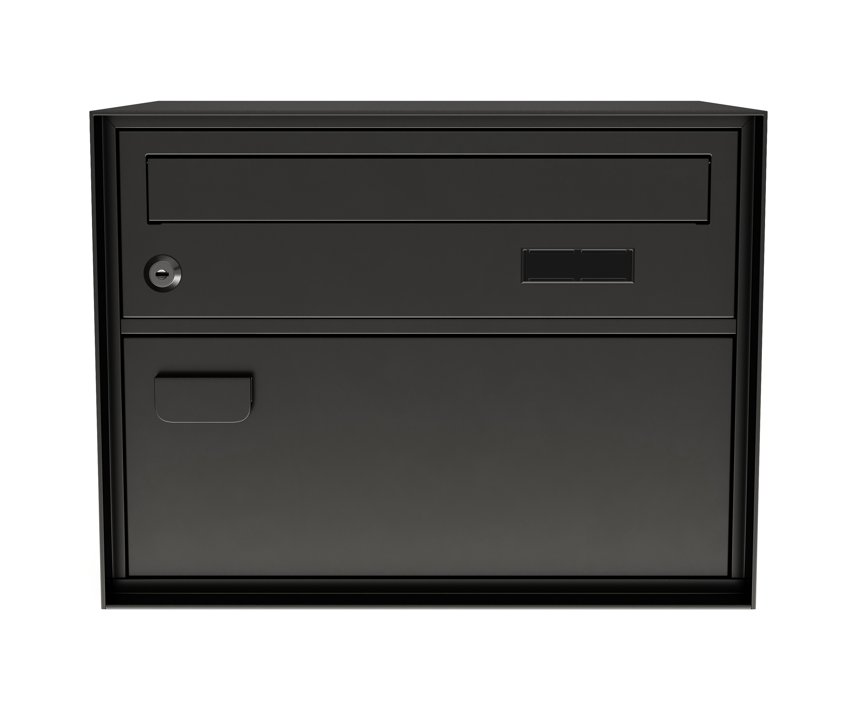 Briefkasten 41 x 31 cm schwarz