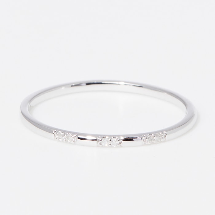 Bague Pour Toujours - Or blanc 375/1000 & diamant